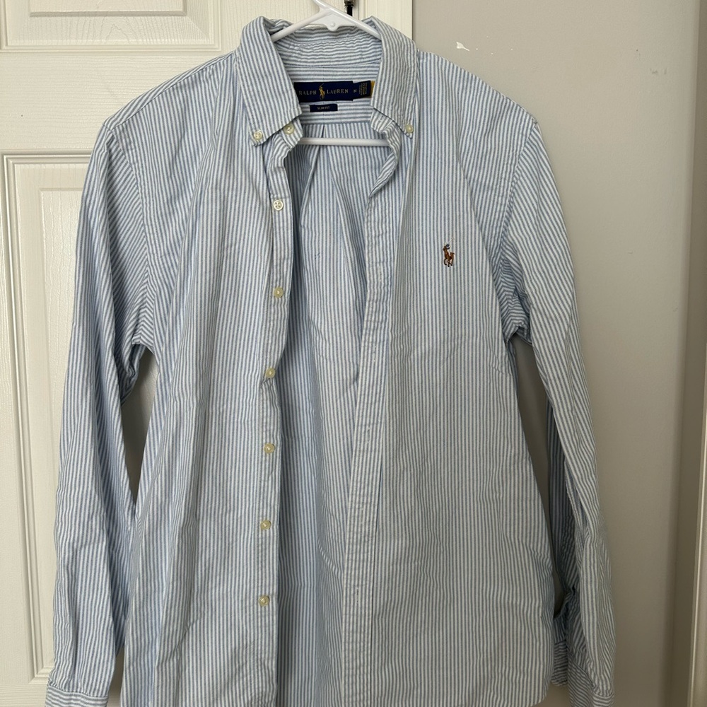 Ralph Lauren Light Blue Striped Men's Shirt